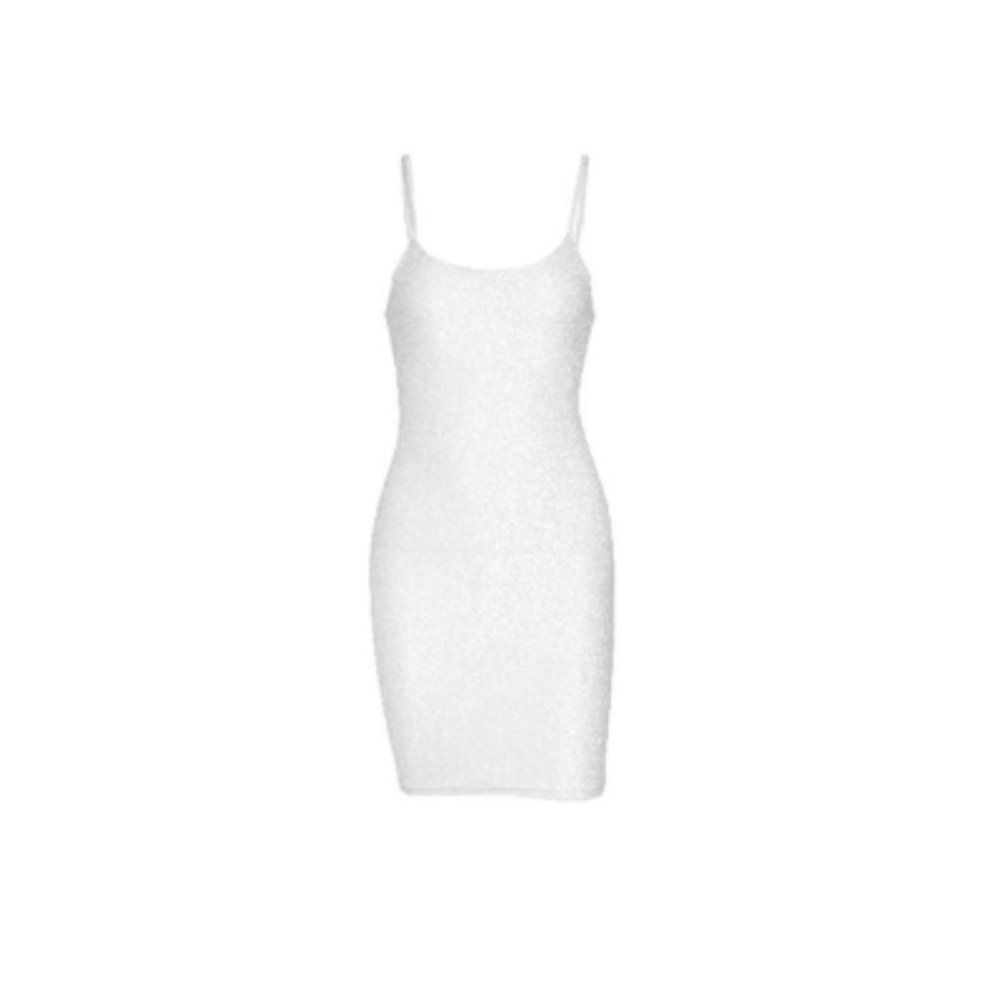 Sexy Glitter Spagetti Straps Lace Up Bodycon Dress - Picture 5 of 8